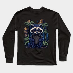 Raccoon Agent Long Sleeve T-Shirt